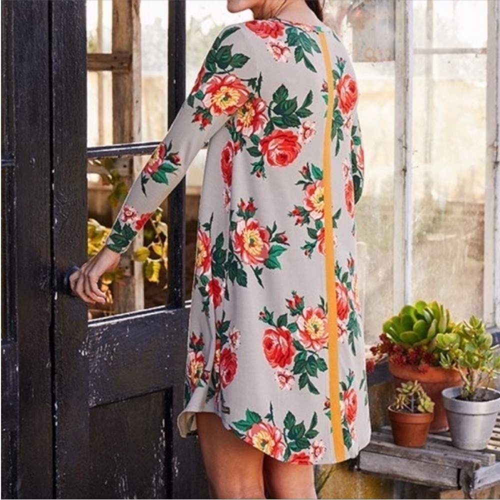 Matilda Jane Say I'm‎ A Dreamer Floral Print Long Sleeve Swing Dress - Picture 2 of 9